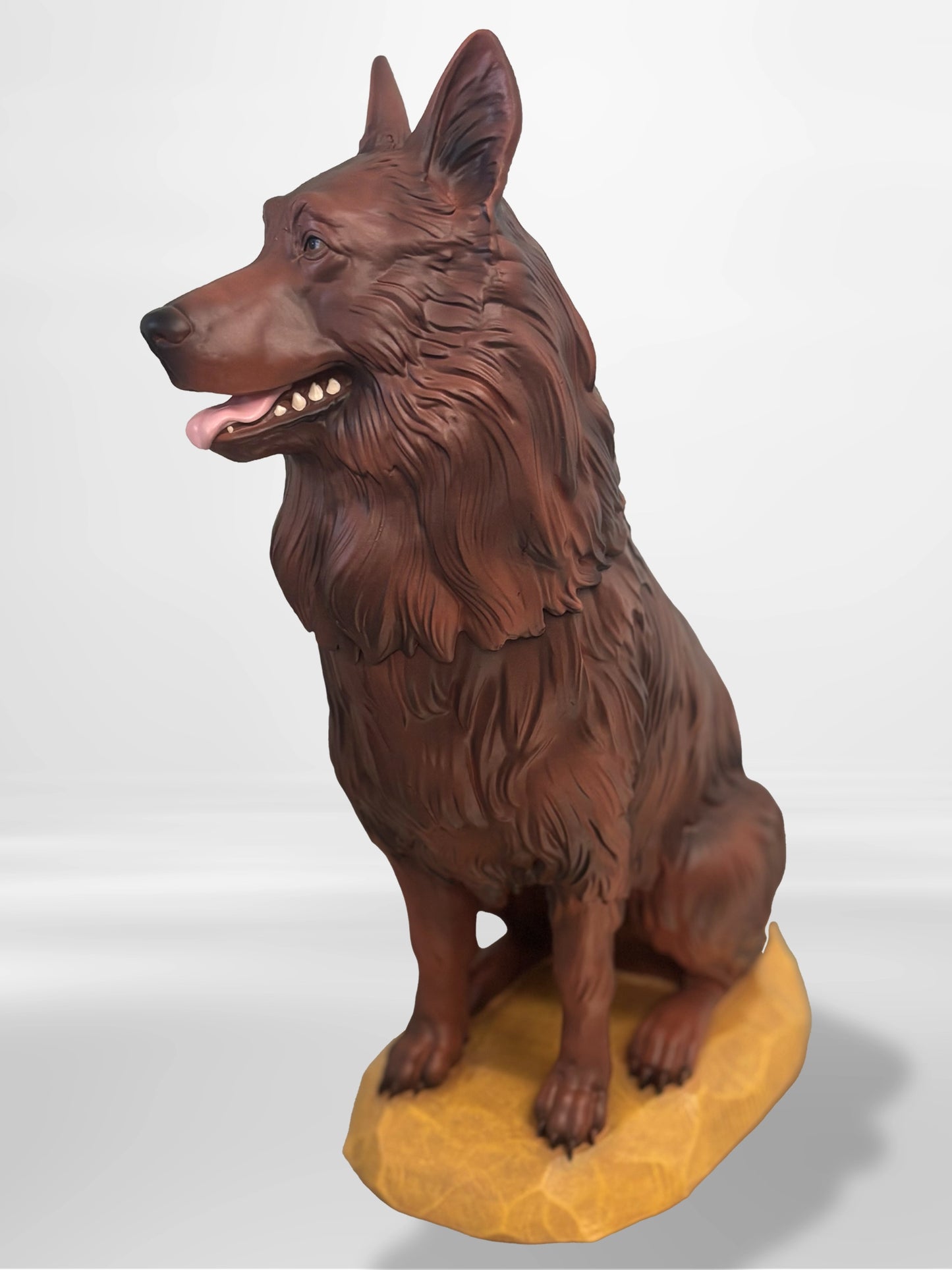 German Shepherd Memorial Urn - Long coat